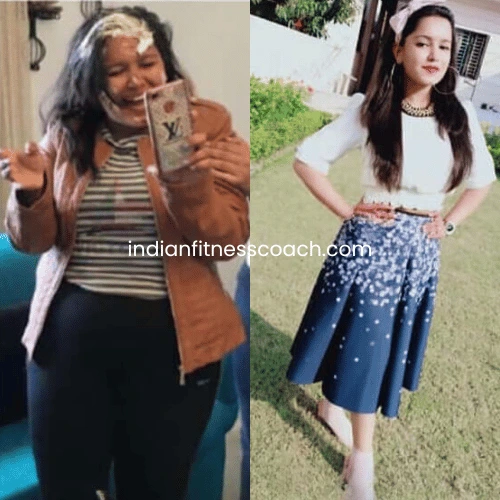 khushi transformation by indian fitness coach